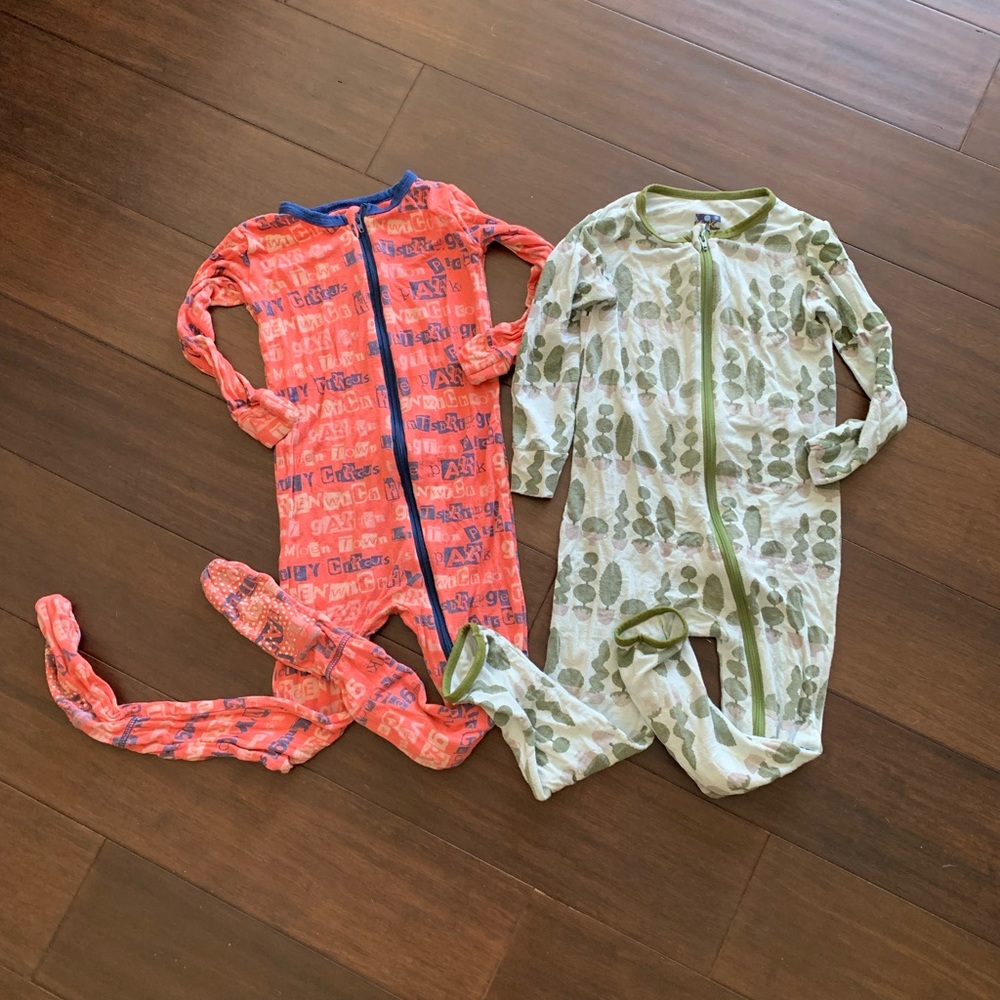 Set of two size 3T Kickee Pants pajamas